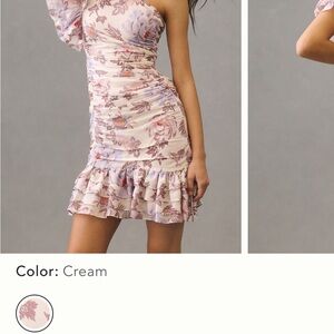 Magali Pascal Desa Asymmetrical Ruffled Minidress Republican